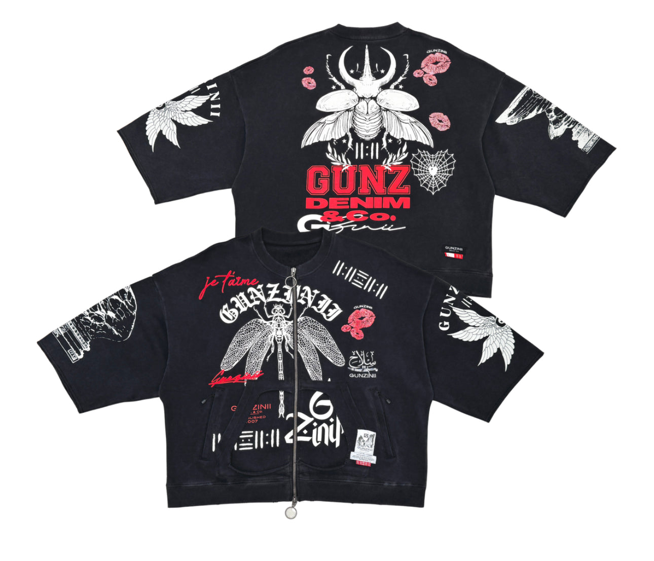 GUNZINII ZIPUP CROP