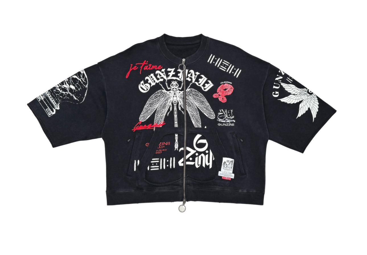 GUNZINII ZIPUP CROP